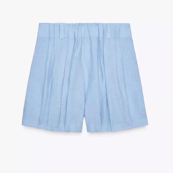 ZARA 100% LINEN SHORTS - Picture 6 of 16